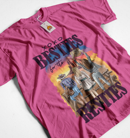 Hilltop-Heritage-Shop-T-Shirt-Cowgirl-Freundin-Besties-Resties